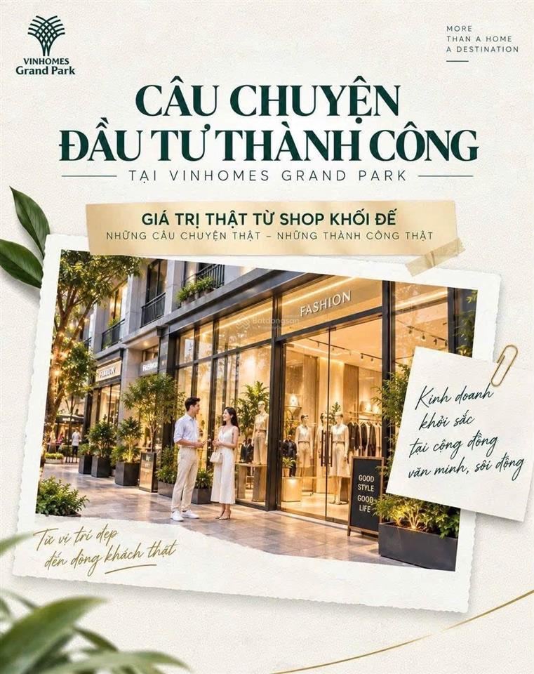 Bán shophouse đẹp tại the beverly  vinhomes grand park, 7,5 tỷ, 80m2, p long bình, q9, hcm