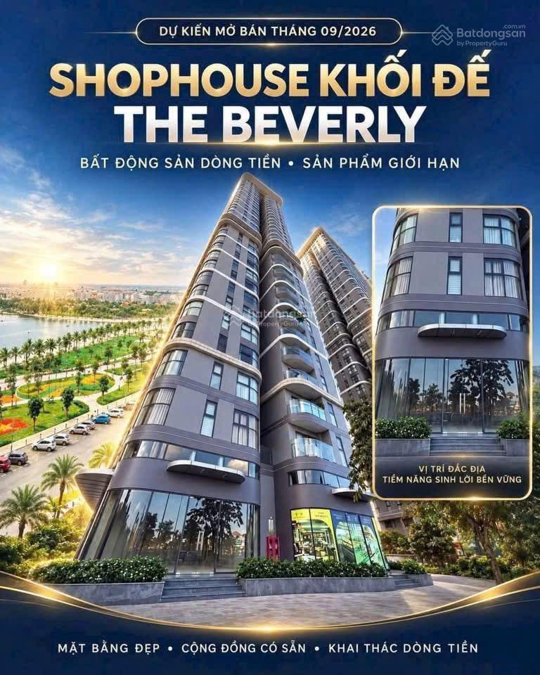 Bán shophouse đẹp tại the beverly, long bình, 8,8 tỷ, 90m2