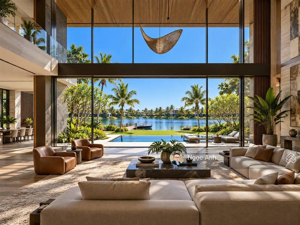 Bán biệt thự lô góc 2 mặt sông ecopark grand  the island, 980m2, mặt tiền 30m, giá 237 tỷ