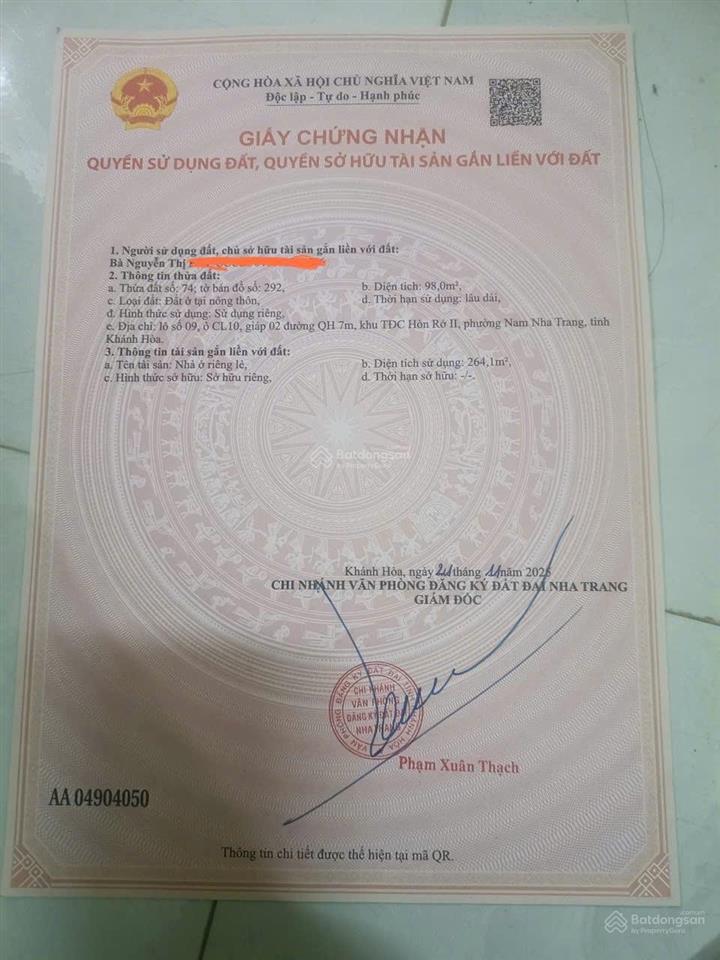 Bán nhanh 2 căn nhà đấu lưng nhau trên 1 sổ, vị trí góc 3 mặt tiền, ngay khu tđc hòn rớ ii