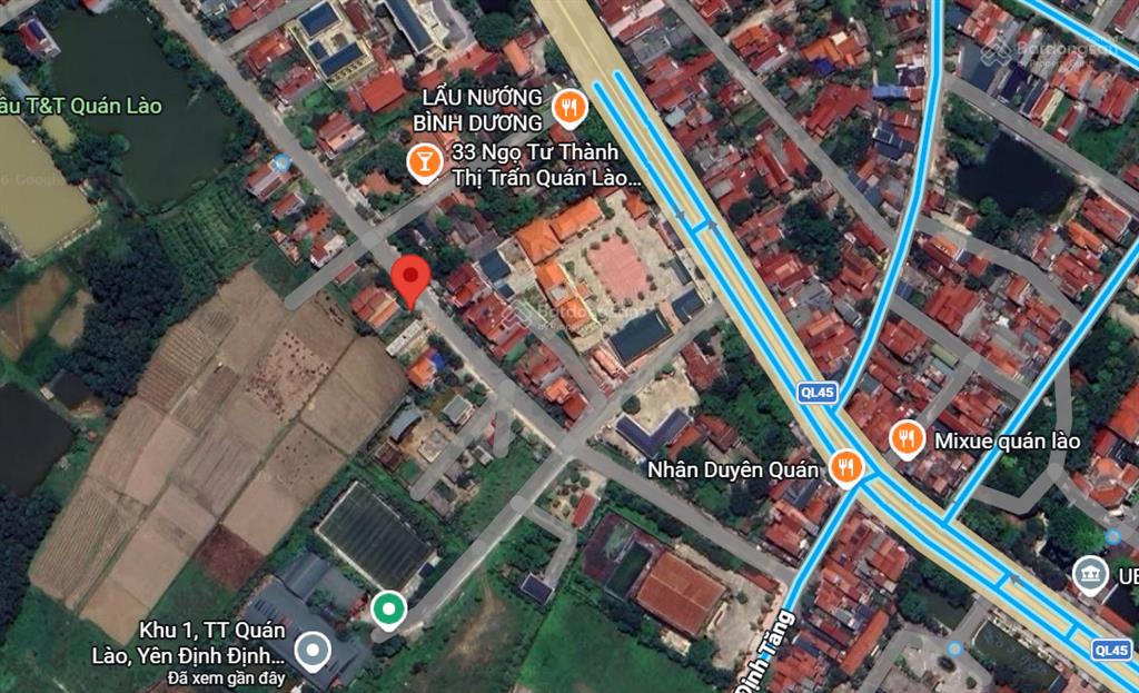 Chính chủ bán đất siêu đẹp nằm ngay trung tâm quán lào