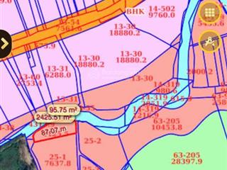 Bán lô đất 2 mặt tiền ôm suối bao đẹp cách đường tl3 150m, đường ô tô, thích hợp đầu tư, giá 2,6tỷ