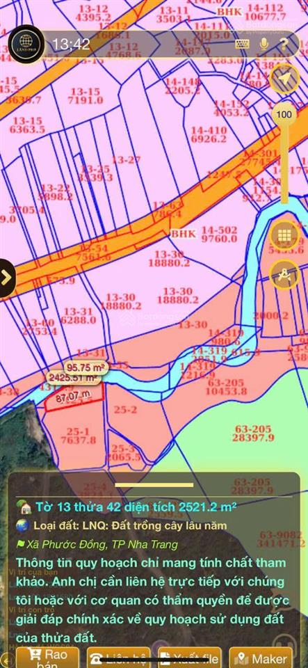 Bán lô đất 2 mặt tiền ôm suối bao đẹp cách đường tỉnh lộ 3 chỉ 150m phước đồng giá tốt chỉ 2,6 tỷ