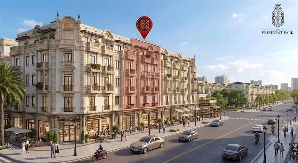 Bán shophouse có hầm mặt đường lương thế vinh, đối diện green bay