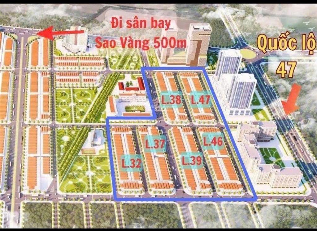 Đất nền cạnh sân bay và kcn, giá 14 triệu /m2