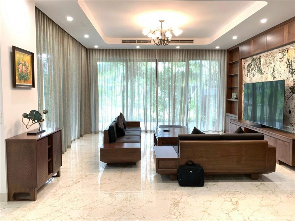 Cho thuê biệt thự đảo ecopark 300m2 100 tr/tháng xách vali về ở view sông tuyệt đẹp
