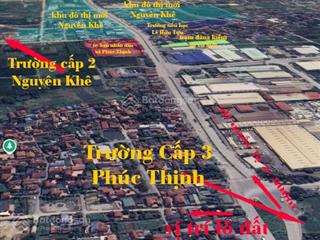 Chỉ 9.3 tỷ sở hữu mảnh đất kinh doanh đối diện trường cấp 3 phúc thịnh, mặt đường 8m