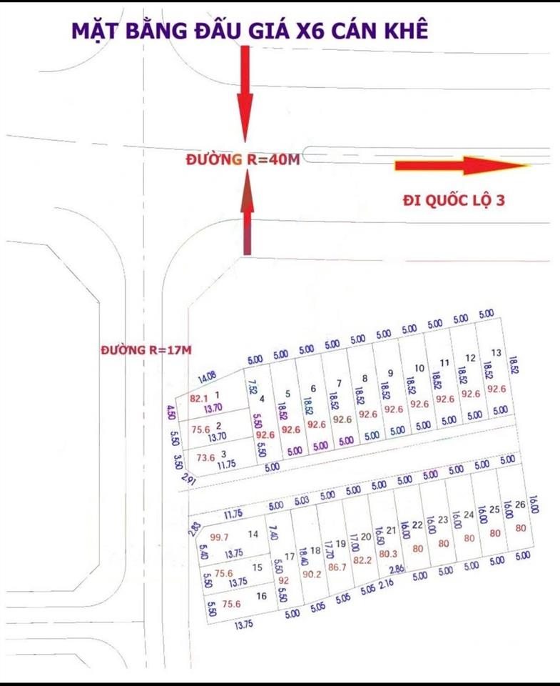 Cc gửi bán 92m đất đấu giá lk khu đô thị mới nguyên khê giá hơn 7 tỷ