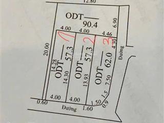 Chính chủ 2 lô góc 62m2 áp góc 57m đường ô tô đỗ cửa như quỳnh hưng yên