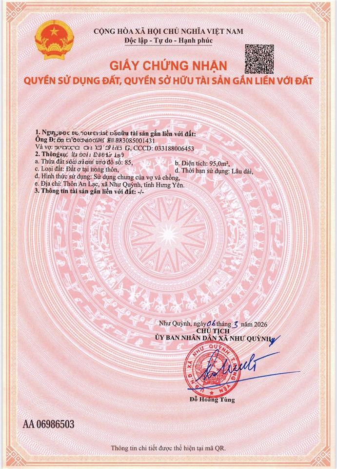Đấu giá an lạc trưng trắc gần trạm thu phí ql5a và vành đai 4 vị trí tiềm năng