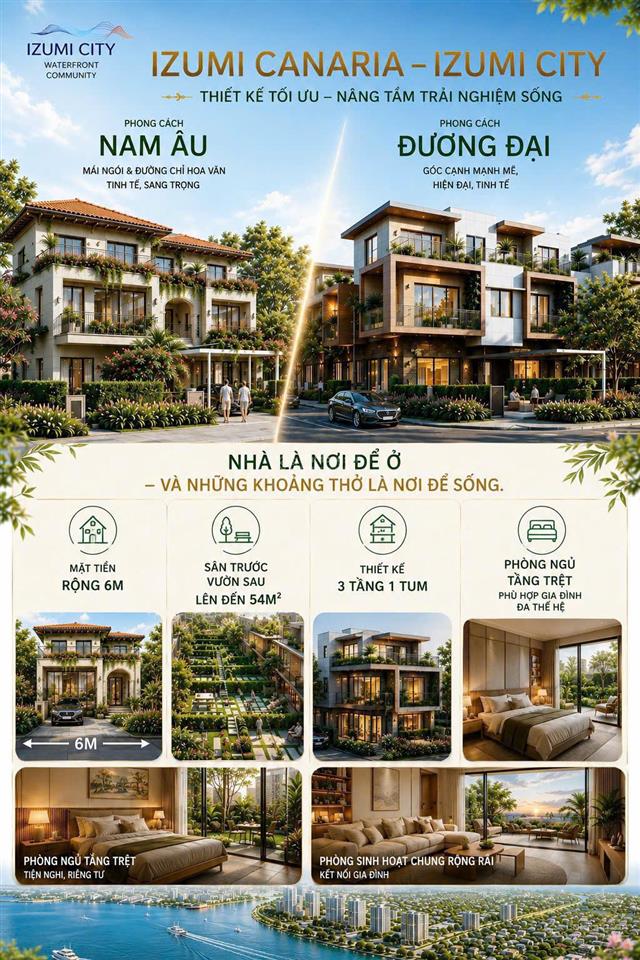 Chủ cần sang nhượng lại izumi canaria căn góc mặt tiền 16m giá 8,7tỷ. thanh toán 15%, nhận nhà 2028