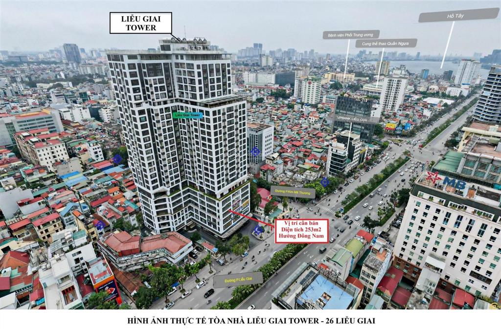 Bán sàn khu văn phòng hạng a, dt 253m, căn góc tại số 26 phố liễu giai, quận ba đình, hà nội. 20 tỷ