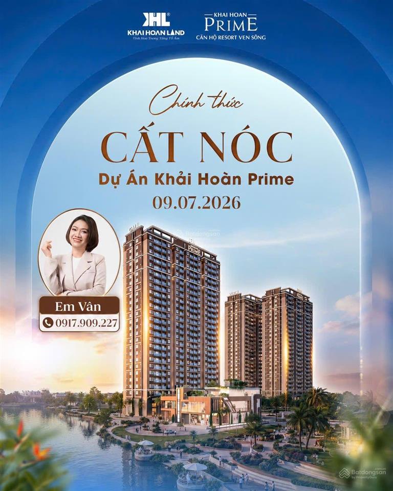 Cú sốc nam sài gòn chỉ 64tr/m2 sở hữu căn 2pn view sông khải hoàn prime! đã cất nóc