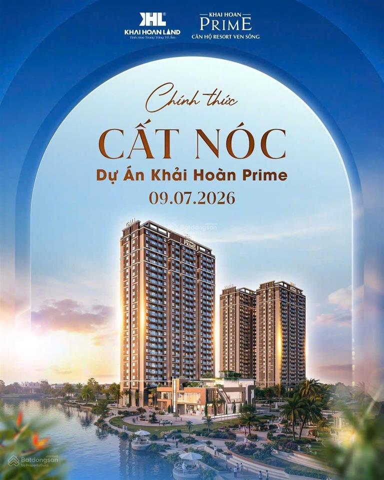 Cú sốc nam sài gòn chỉ 64tr/m2 sở hữu căn 2pn view sông khải hoàn prime! đã cất nóc