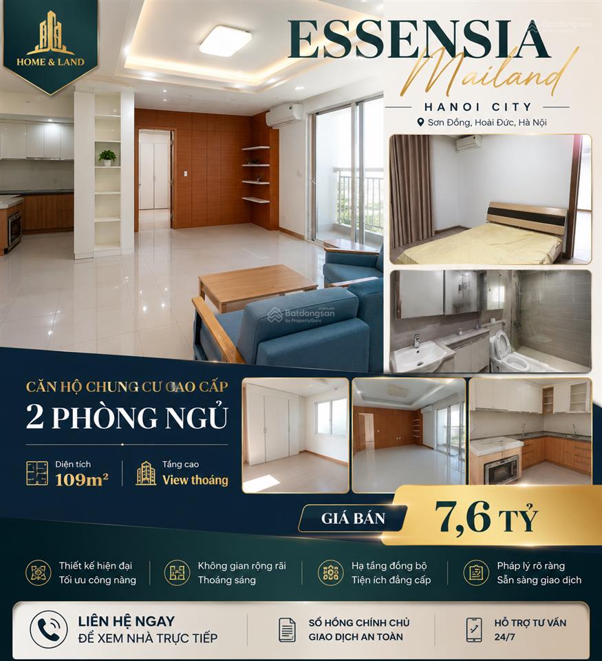 Bán căn hộ 2pn2vs giá tốt tại chung cư essensia  kdt mailand hanoi city