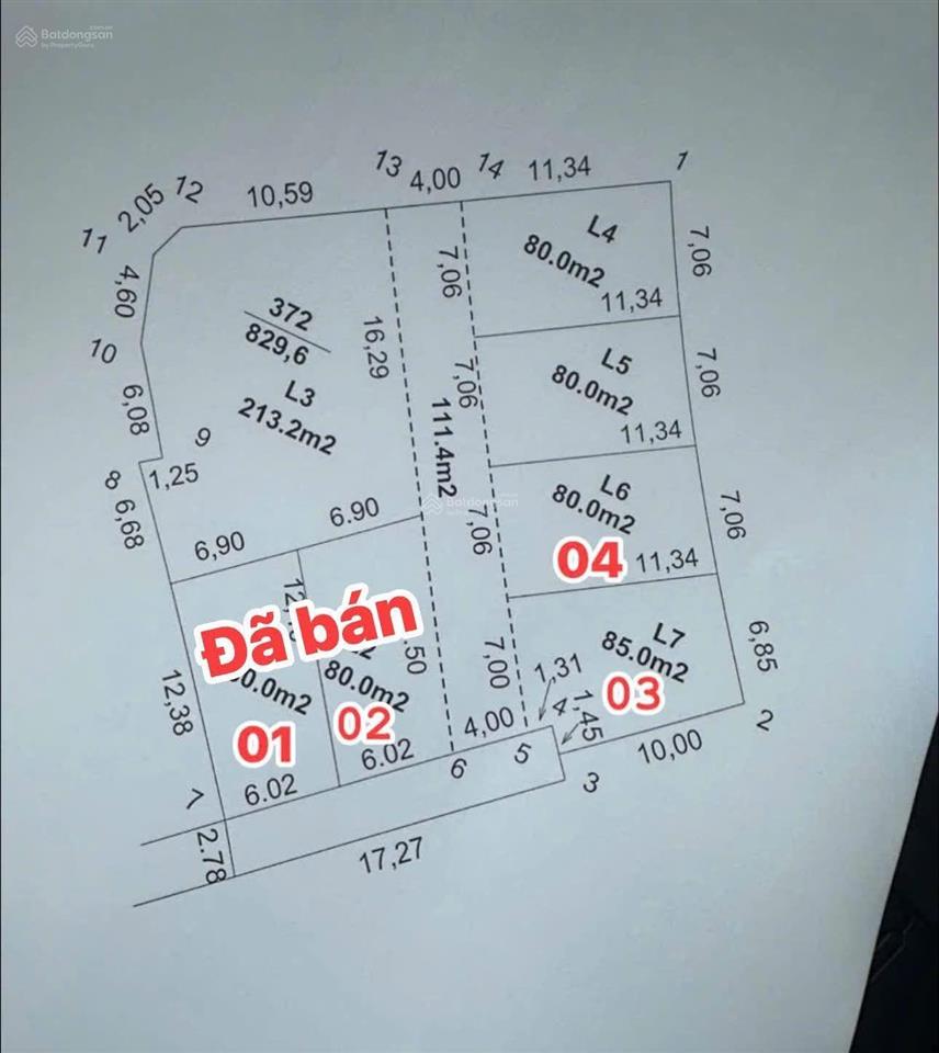 Bán đất tại xã mê linh, 1,6 tỷ, 80 m2,