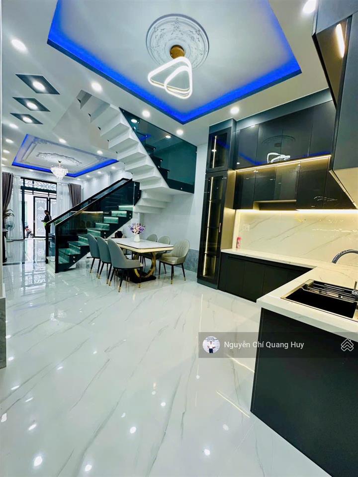 Nhà phố hiện đại ở ngay  khu yên tĩnh, an ninh  hẻm 3,5m 458 huỳnh tấn phát  4m x 20m giá 6,3 tỷ