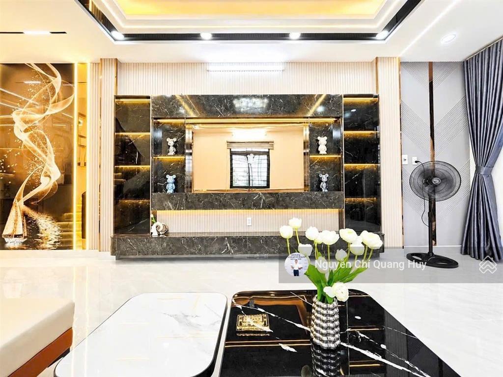 Nhà phố sang trọng vào ở ngay  hẻm thông 6m 2581 huỳnh tấn phát  4m x 16m sổ hồng giá 5,75 tỷ