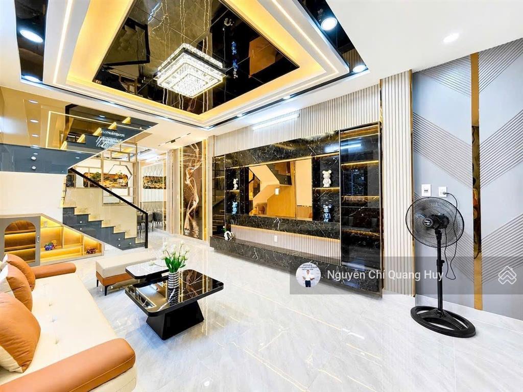 Nhà phố sang trọng vào ở ngay  hẻm thông 6m 2581 huỳnh tấn phát  4m x 16m sổ hồng giá 5,75 tỷ