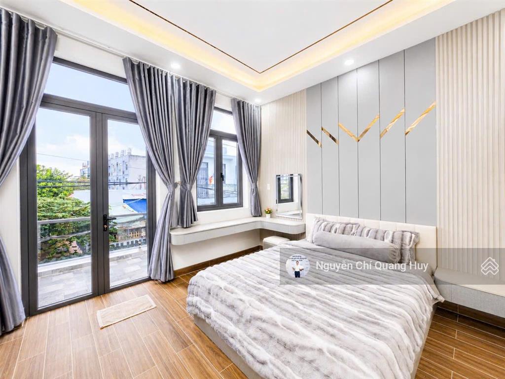 Nhà phố sang trọng vào ở ngay  hẻm thông 6m 2581 huỳnh tấn phát  4m x 16m sổ hồng giá 5,75 tỷ