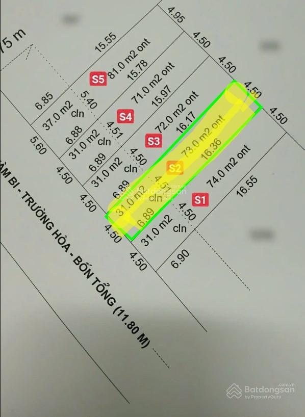 Bán nền 104m² rất rẻ tại đường vàm bi, trường long, phong điền