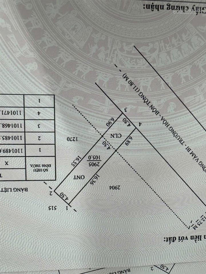 Bán nền 104m² rất rẻ tại đường vàm bi, trường long, phong điền