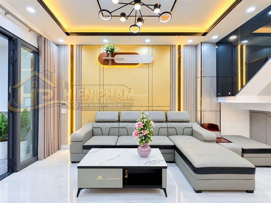 Nhà mới full nt 3 tầng hxh 749 huỳnh tấn phát  liền kề đô thị pmh