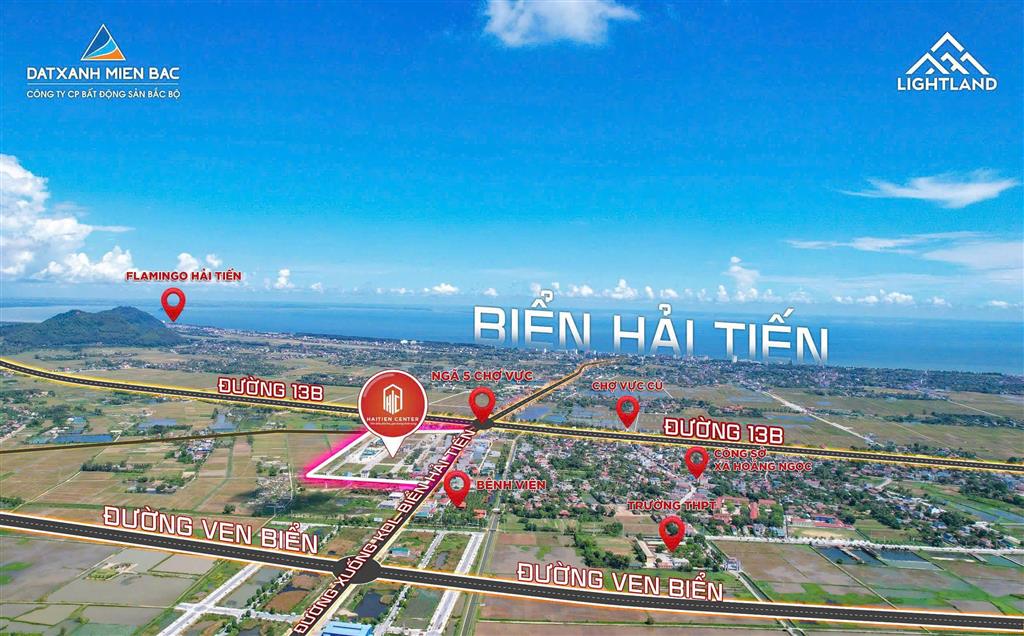 Đất nền sổ đỏ tại Khu đô thị Hải Tiến Center -1.9x tỷ