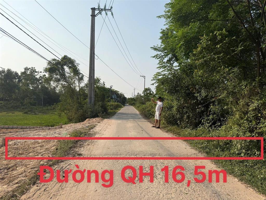 Mặt tiền đường phạm văn điển, xã phú vang, tp huế. diện tích đẹp để đầu tư và an cư.