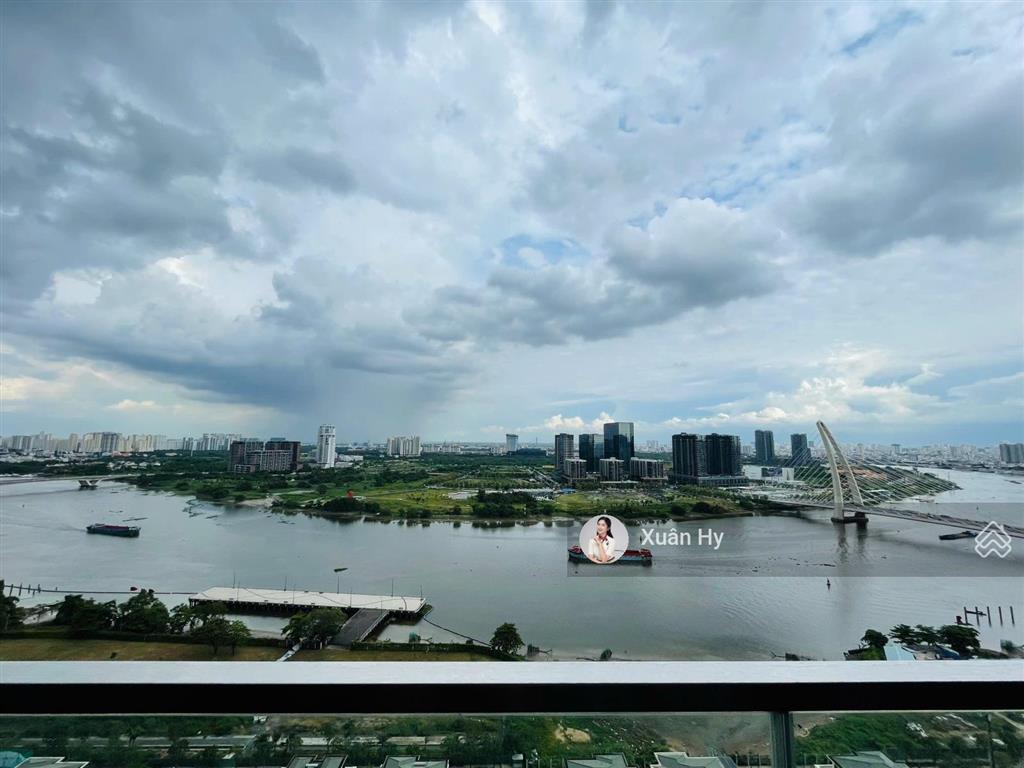 View trực diện sông & cầu ba son  cho thuê 3pn grand marina saigon tòa sea full nội thất