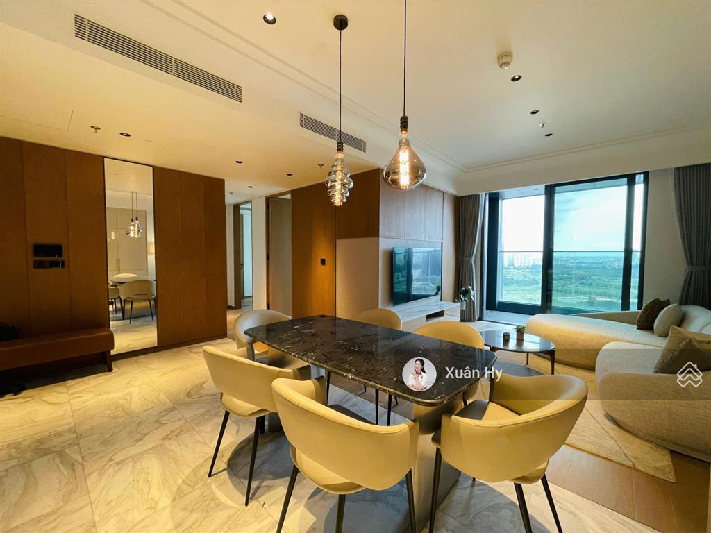 View trực diện sông & cầu ba son  cho thuê 3pn grand marina saigon tòa sea full nội thất