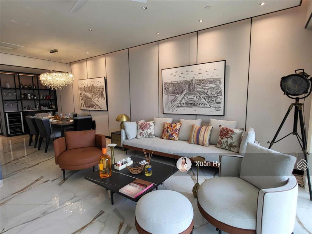 Căn góc 179m2  view trực diện sông & bitexco cho thuê 4pn the metropole thủ thiêm full nt
