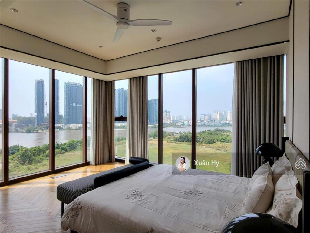 Căn góc 179m2  view trực diện sông & bitexco cho thuê 4pn the metropole thủ thiêm full nt
