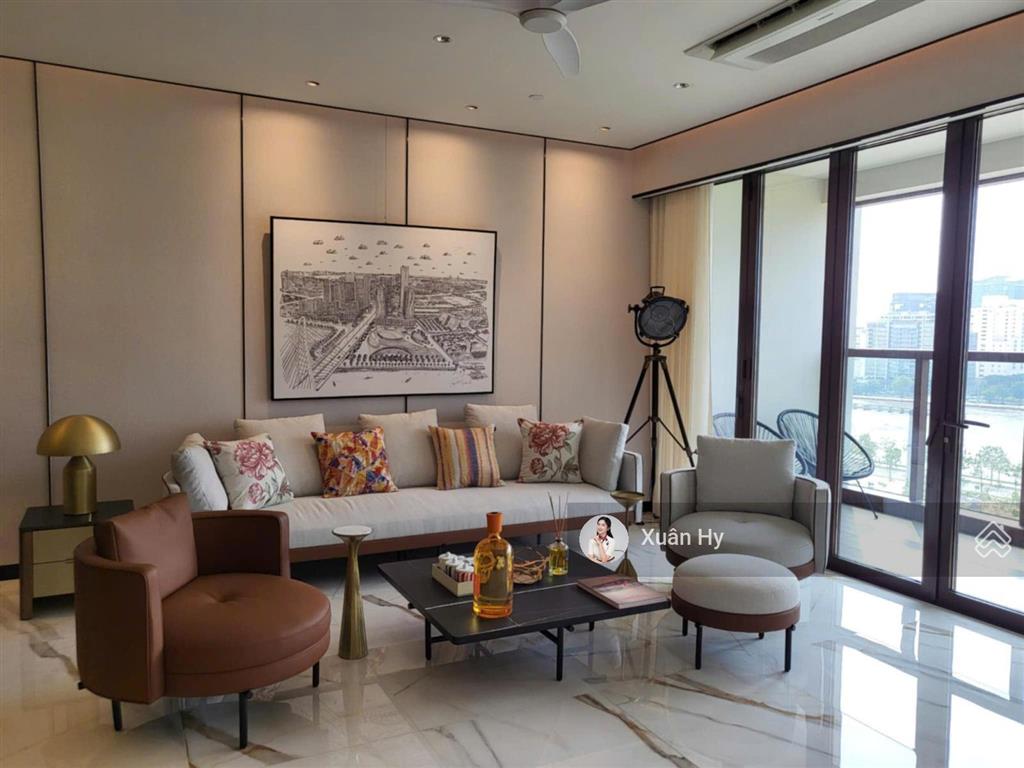 Căn góc 179m2  view trực diện sông & bitexco cho thuê 4pn the metropole thủ thiêm full nt