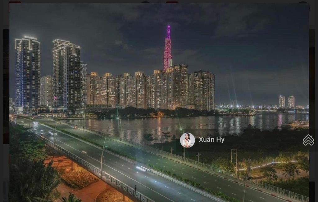 Căn góc 185m2  view trực diện sông & landmark 81  cho thuê 4pn the river thủ thiêm full nt