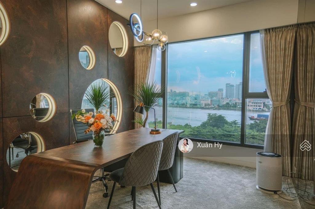 Căn góc 185m2  view trực diện sông & landmark 81  cho thuê 4pn the river thủ thiêm full nt