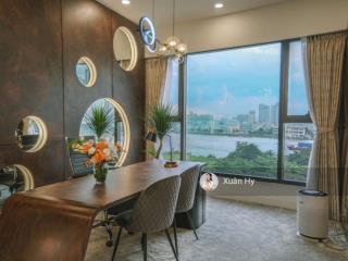 Căn góc 185m2  view trực diện sông & landmark 81  cho thuê 4pn the river thủ thiêm full nt