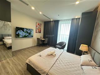 Mời thuê căn hộ studio 30m2 đủ đồ đẹp ban công tn view sông hồng toà sf3 sky forest