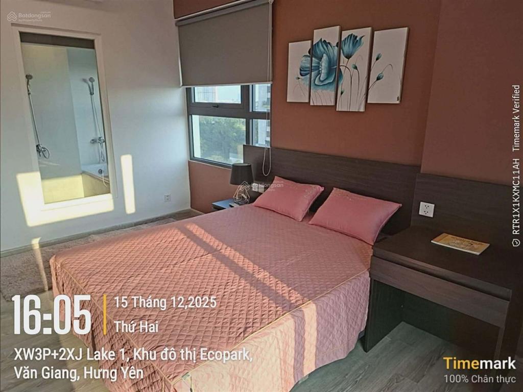 Mời thuê căn hộ 3pn 3wc + 1 đủ đồ view hồ 3 mặt thoáng tầng trung toà lake 1 ecopark