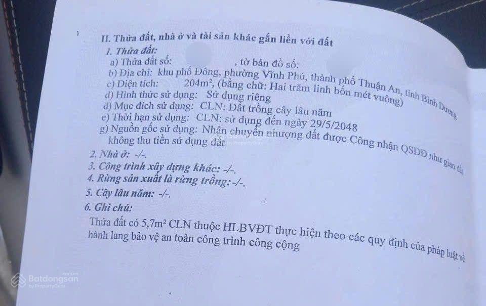 Đất vĩnh phú 02 gần dìn kí, bệnh viện hạnh phúc. cách ngã tư bình phước vài trăm mét