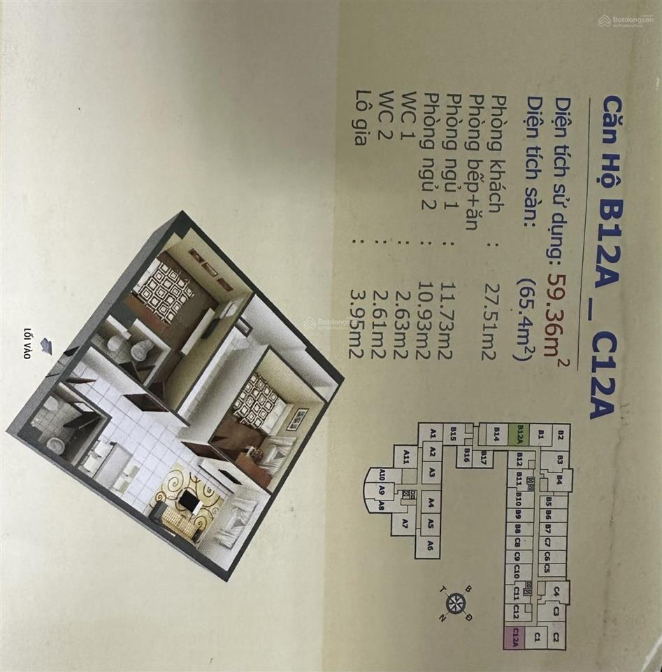 Cho thuê căn hộ hqc hóc môn 65m2, 2pn, 2wc, giá 5tr/tháng