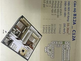 Cho thuê căn hộ hqc hóc môn 65m2, 2pn, 2wc, giá 5tr/tháng
