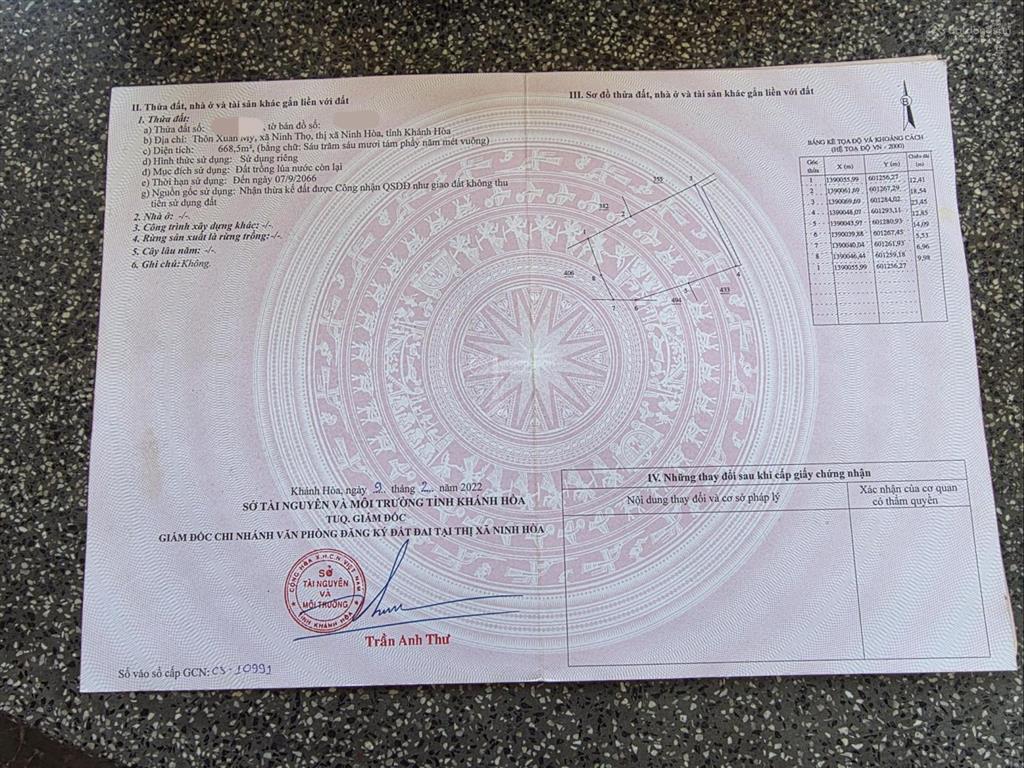 Bán đất tại đường stx, khánh hòa, giá siêu hời 1,7 tỷ, 914,2 m2