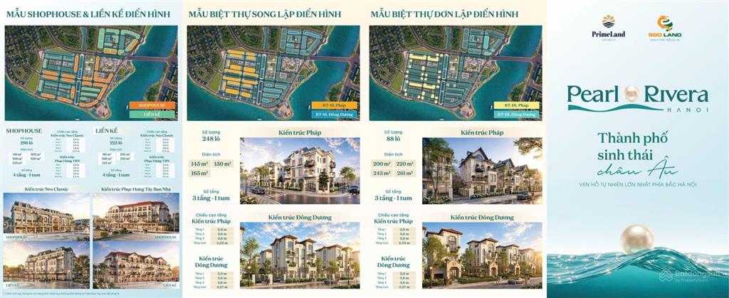 Chỉ từ 117 tr/m2 sở hữu lk  bt tại pearl rivera mê linh chiết khấu 7%, sổ đỏ từng lô  vay 70%