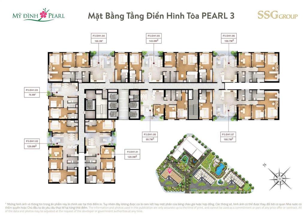 Căn hộ cao cấp mỹ đình pearl 3 chiết khấu 7%, miễn 2 năm phí dịch vụ  bank hỗ trợ ls 0% 2 năm