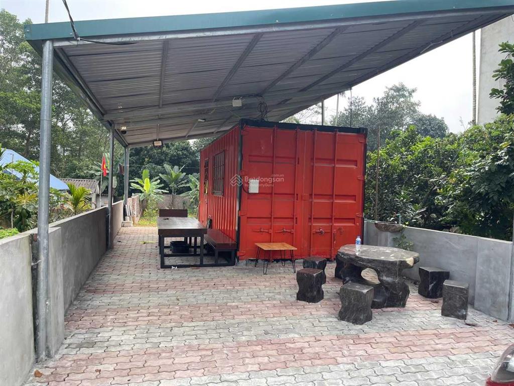 Chính chủ (ko môi giới) bán nhà container đầy đủ đồ dùng để lên chơi cuối tuần, 190m2 sổ đỏ, 6 tỷ