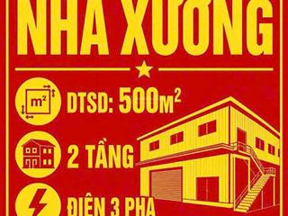 E. phúc gia lâm. cho thuê kho xưởng làng nghề kiêu kỵ  277m²  tổng sử dụng 500m²