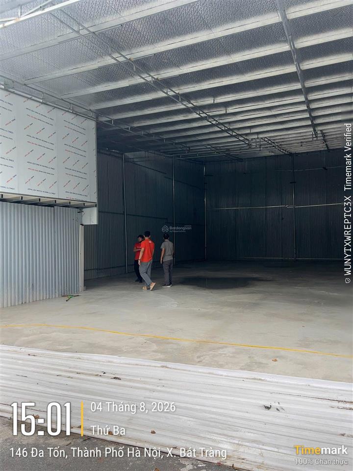 Em phúc cho thuê kho, nhà xưởng 230m2 tại xã đa tốn, giá tốt chỉ 15 triệu vnd/tháng