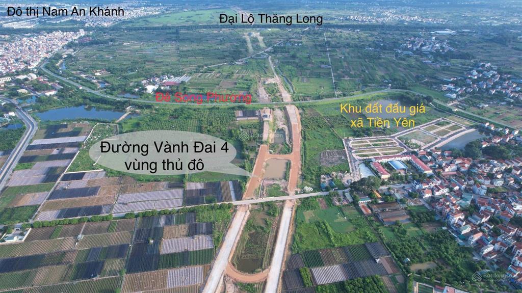 Bán lô đất đấu giá tiền yên, hoài đức, 89.6m2, đường 17m, vỉa hè 5m, sát vành đai 4, giá tốt
