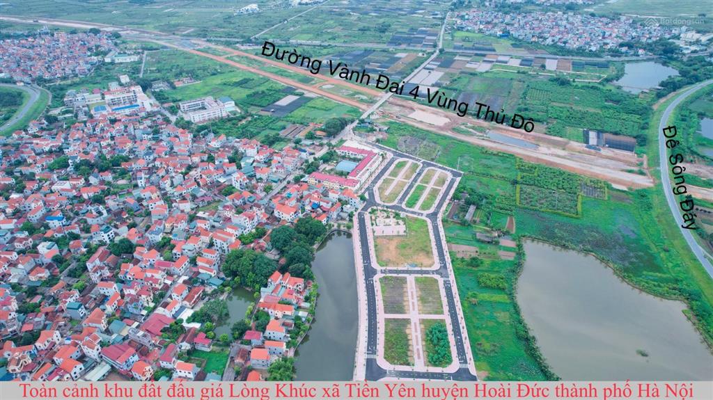 Bán lô đất đấu giá tiền yên, hoài đức, 89.6m2, đường 17m, vỉa hè 5m, sát vành đai 4, giá tốt